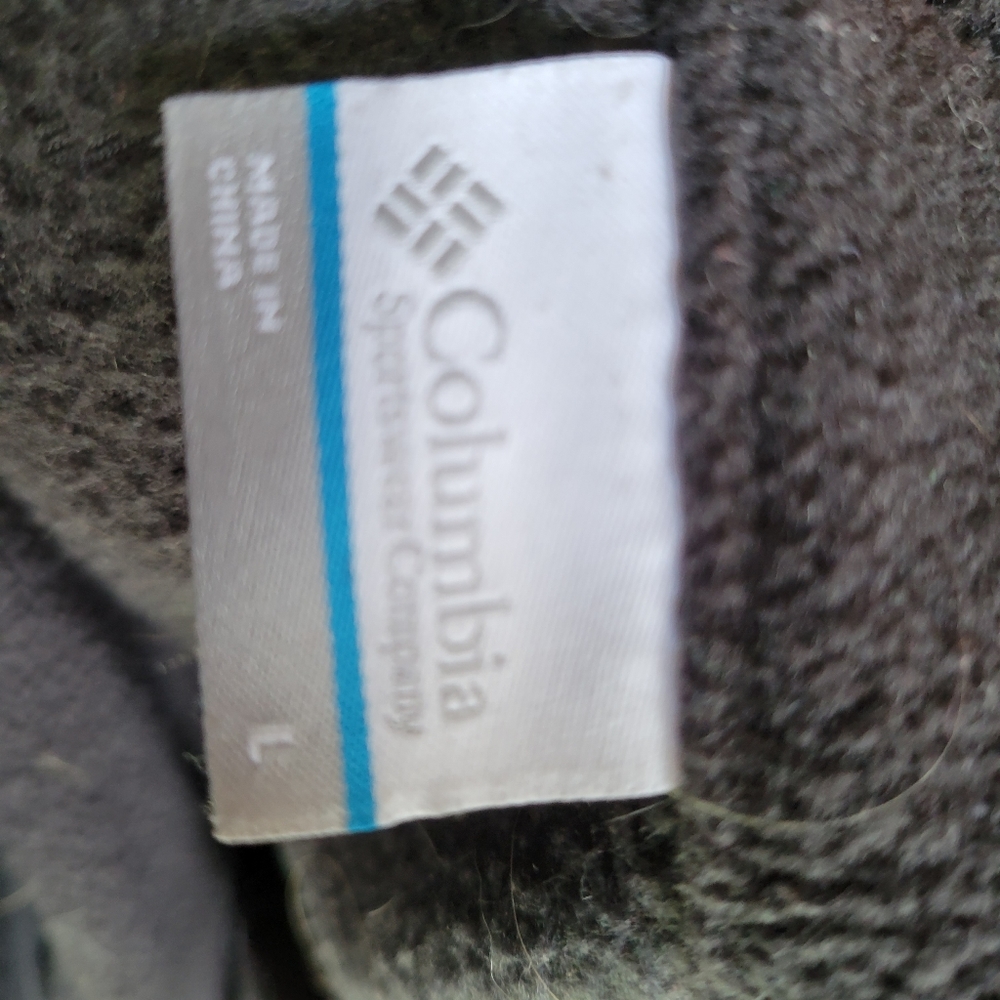 Columbia size L black‎ fleece zip up jacket - Picture 4 of 4